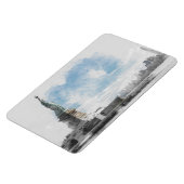 Vrijheidsmagneet Manhattan NYC Waterverf Magneet (Linkerzijde)