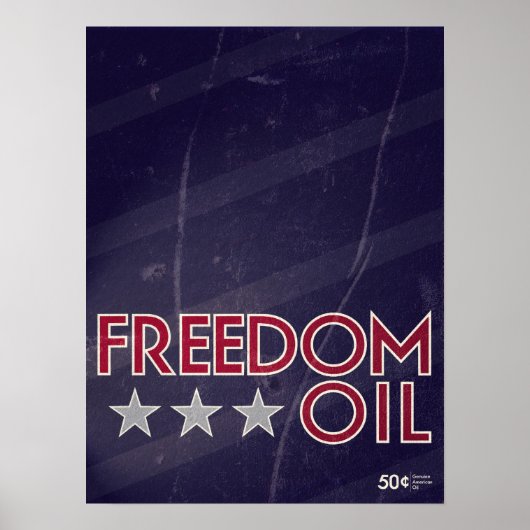 Vrijheidsolie Poster (Voorkant)