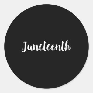 Vrijheidsonafhankelijkheidsdag Emancipatie T-shirt Ronde Sticker