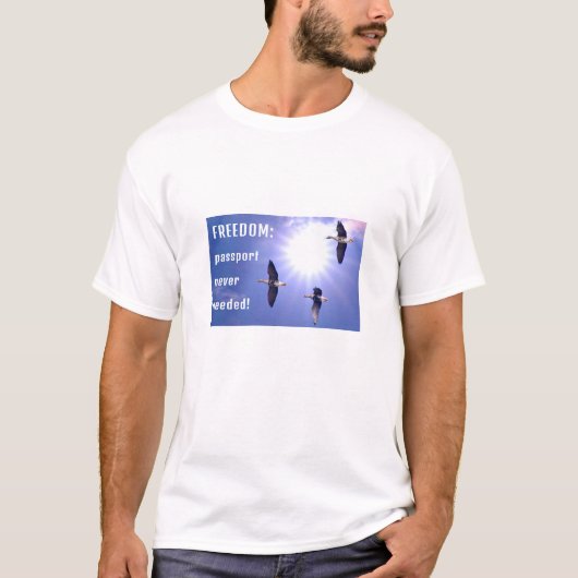 Vrijheidspaspoort (licht) T-shirt (Voorkant)