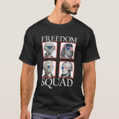 Vrijheidsplein Founding Fathers Revolution America T-shirt (Voorkant)