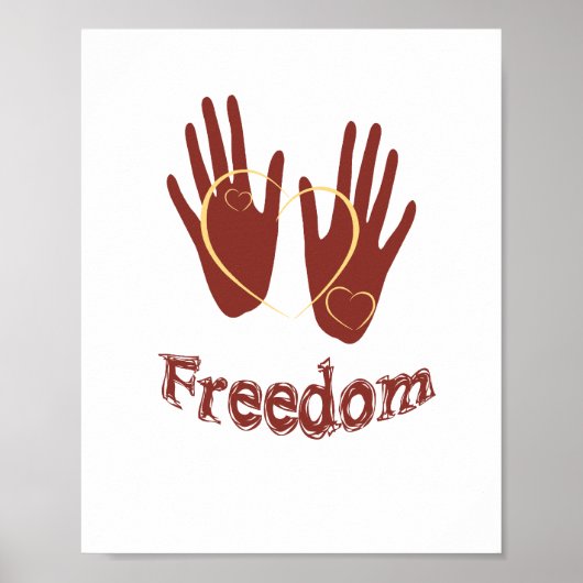 Vrijheidsposter (standaard fotolijst formaat) poster (Voorkant)