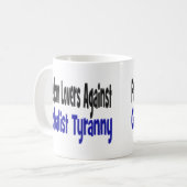 Vrijheidsprestaties tegen geglobaliseerde tirannig koffiemok (Voorkant links)