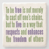 Vrijheidsprijs onderzetters (Voorkant)