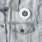 Vrijheidspuzzel Patriottische Patriottische Puzzel Ronde Button 5,7 Cm (In situ)