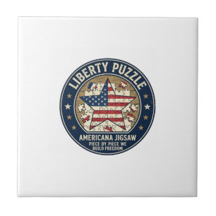 Vrijheidspuzzel Patriottische Patriottische Puzzel Tegeltje