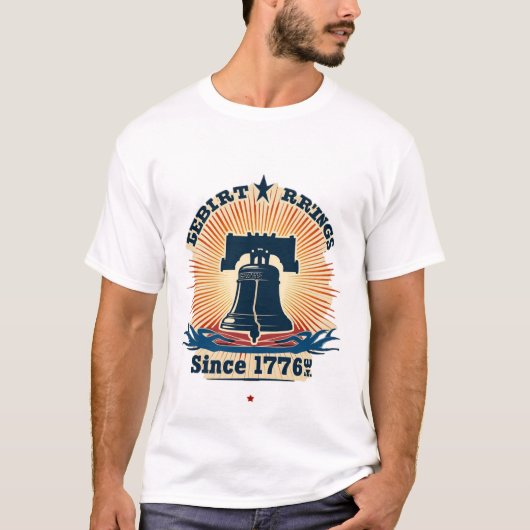 Vrijheidsringen sinds 1776 t-shirt (Voorkant)