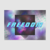 Vrijheidsruimte - Nebula, sterren, hartslagpapier Tissuepapier (Voorkant)