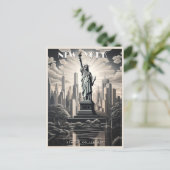 Vrijheidsstaat New York USA Travel  Art Briefkaart (Staand voorkant)