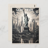 Vrijheidsstaat New York USA Travel  Art Briefkaart (Voorkant / Achterkant)