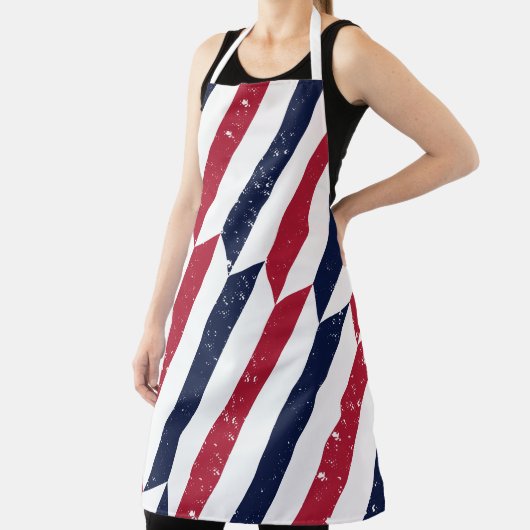 Vrijheidsstappen – Patriotic Stripe Schort (Insitu)