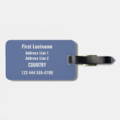 Vrijheidsstatus aangepast bagagelabel (Achterkant horizontaal)