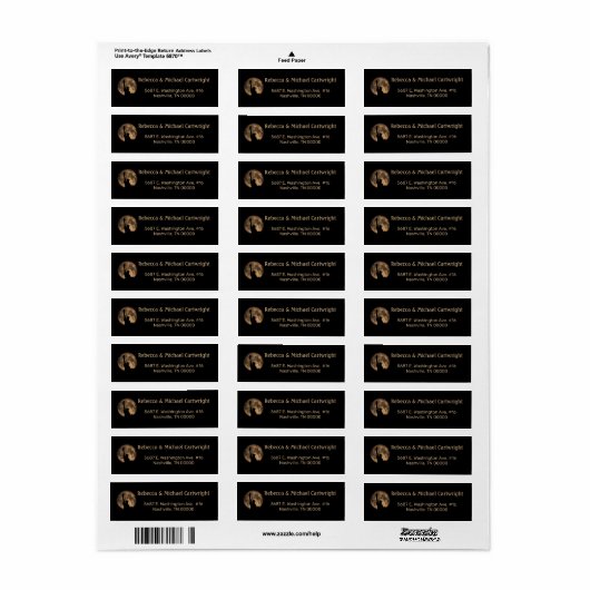 Vrijheidsstatus Black Gold American Return Etiket (Full Sheet)