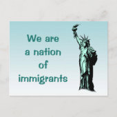 Vrijheidsstatus Briefkaart immigranten (Voorkant)