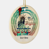 Vrijheidsstatus Keramisch Ornament (Rechts)