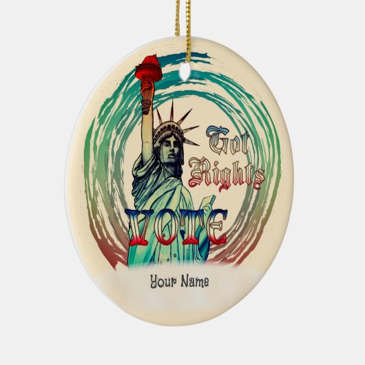 Vrijheidsstatus Keramisch Ornament (Rechts)