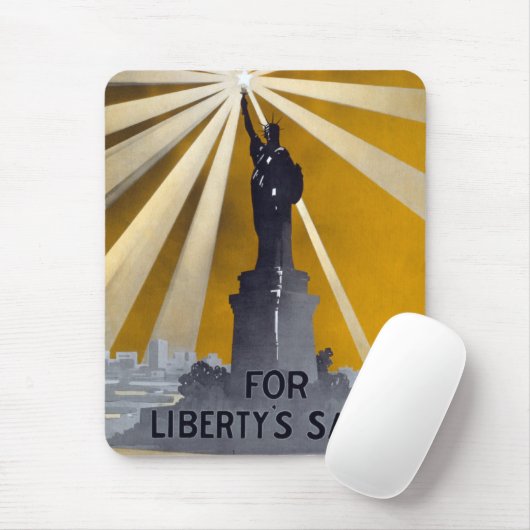 Vrijheidsstatus WPA New York reisadvertenties Muismat (Met muis)