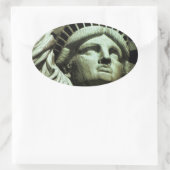 Vrijheidsstraat Ovale Sticker (Tas)