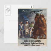 Vrijheidsstrijd 2012 briefkaart (Voorkant / Achterkant)