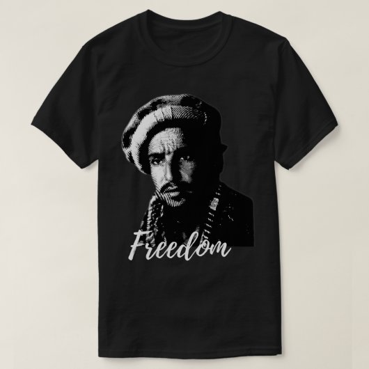 Vrijheidsstrijd in Afghanistan Massoud Afghan De T-shirt (Design voorkant)