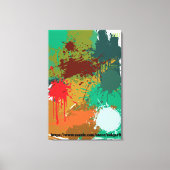Vrijheidsstrijder op het veld Abstracte kunst door Canvas Afdruk (Voorkant)
