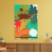 Vrijheidsstrijder op het veld Abstracte kunst door Canvas Afdruk (Insitu (Woonkamer))