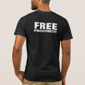 VRIJHEIDSSTRIJDER/VRIJ PALESTINA T-SHIRT (Achterkant)