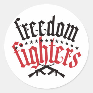 Vrijheidsstrijders AK47 Ronde Sticker