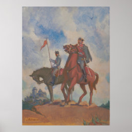 Vrijheidsstrijders - Kulhanek Equestrian Painting Poster