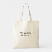 vrijheidstas tote bag (Achterkant)