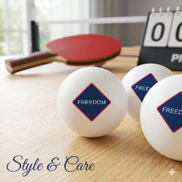 Vrijheidstekst Aangepast Ping Pong Bal Ontwerp Pingpongbal