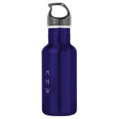 Vrijheidstoets aangepaste monogram waterfles (Achterkant)