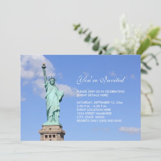 Vrijheidsuitnodiging Kaart (Staand voorkant)