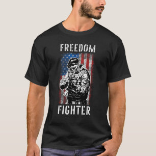 Vrijheidsvechter Amerikaanse Veteraan Veteran Vere T-shirt