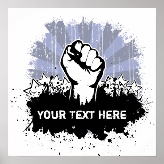 Vrijheidsvesten Aangepast Poster (Voorkant)