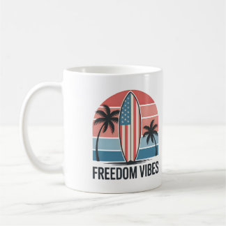 Vrijheidsvibes 4 juli Patriottische Zomer Koffiemok