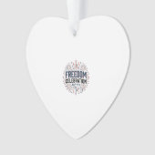 Vrijheidsviering 4 juli Patriottisch shirt ontwerp Ornament (voorkant)