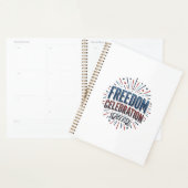 Vrijheidsviering 4 juli Patriottisch shirt ontwerp Planner (Display)