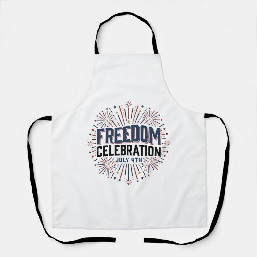 Vrijheidsviering 4 juli Patriottisch shirtontwerp Schort (Voorkant)