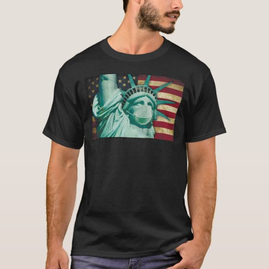 Vrijheidsvlag Amerikaanse vlag T-shirt (Voorkant)