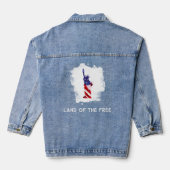 *~* Vrijheidsvlag AP27 Oude Glorie Patriottische U Denim Jacket (Achterkant)