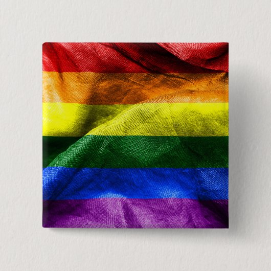 Vrijheidsvlag Vierkante Button 5,1 Cm (Voorkant)
