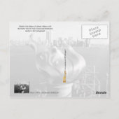 Vrijheidsvlam en Manhattan Skyline Briefkaart (Achterkant)