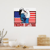 Vrijheidsvrijheid is niet vrij poster (Keuken)