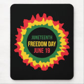 Vrijheidsvrijheid van 19 juni muismat (Voorkant)