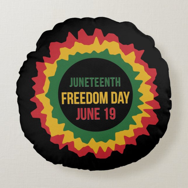 Vrijheidsvrijheid van 19 juni rond kussen (Voorkant)