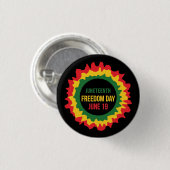 Vrijheidsvrijheid van 19 juni ronde button 3,2 cm (Voorkant /achterkant)