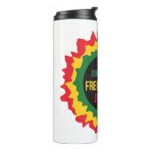 Vrijheidsvrijheid van 19 juni thermosbeker (Gedraaid links)