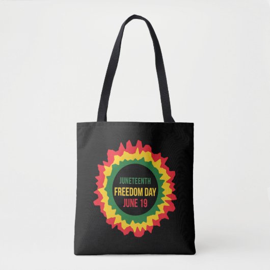 Vrijheidsvrijheid van 19 juni tote bag (Voorkant)