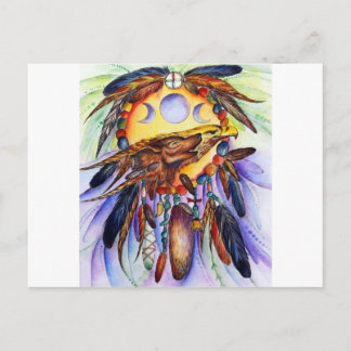 Vrijheidswolf en Eagle Spirits Unite Briefkaart